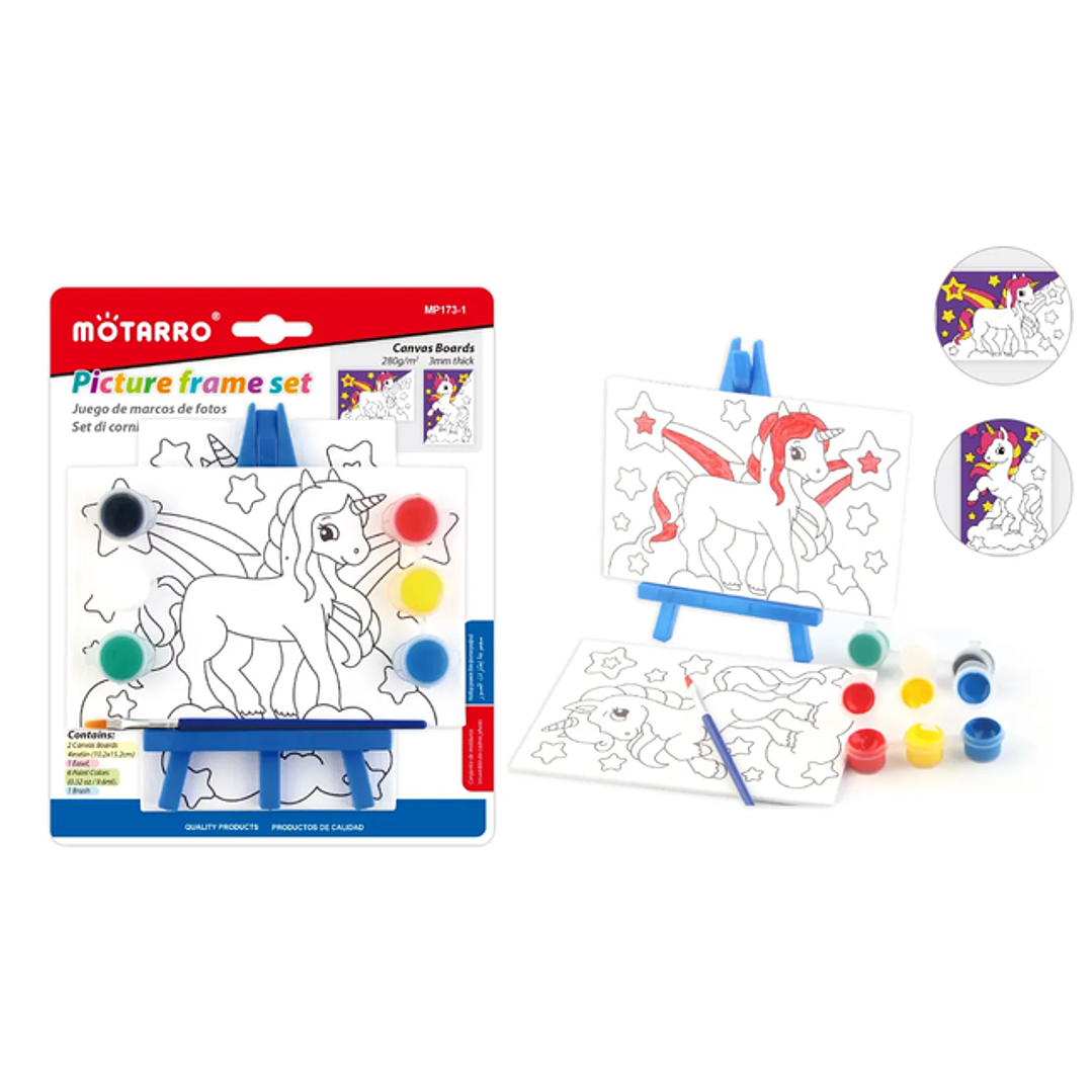 Set Pintura Unicornio Con Soporte 1