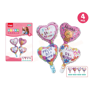 Set globos Día de La Madre detalles 4pcs