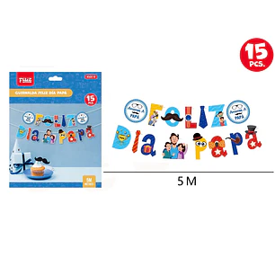 Guirnalda Feliz Día Papá 5M 15pcs