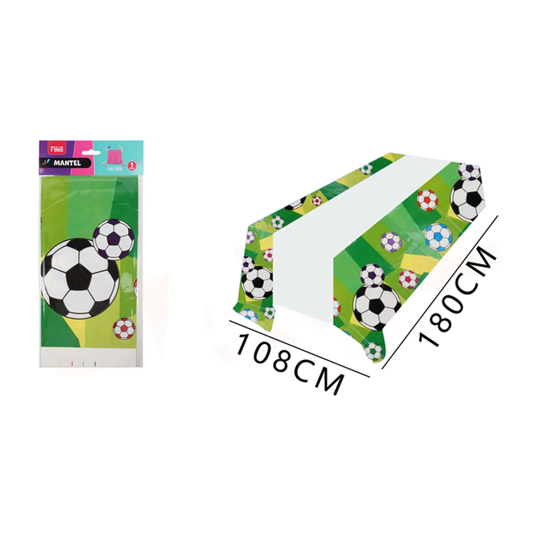 Mantel pelota de Fútbol 108x180cm 1