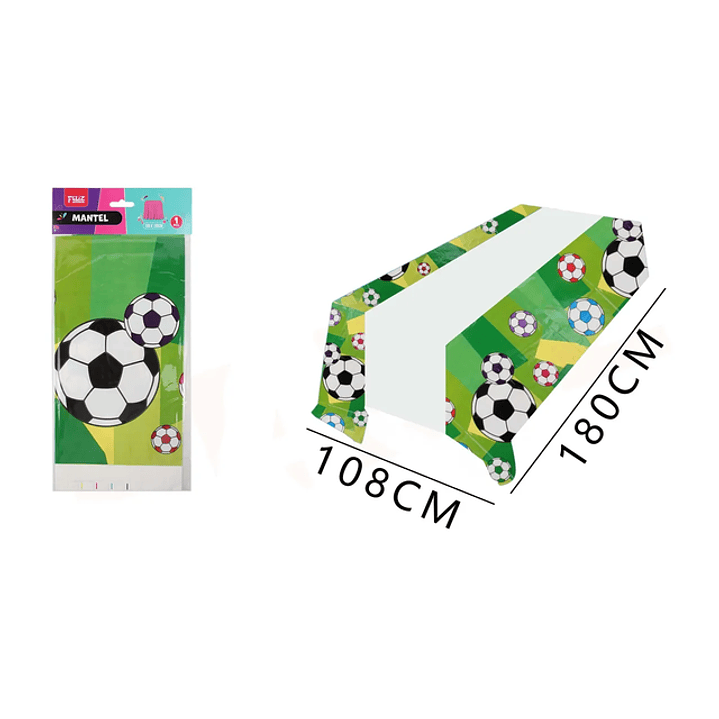 Mantel pelota de Fútbol 108x180cm 1