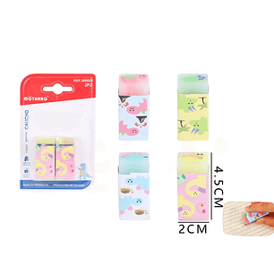 Goma dinosaurios 4.5x2cm 2pcs