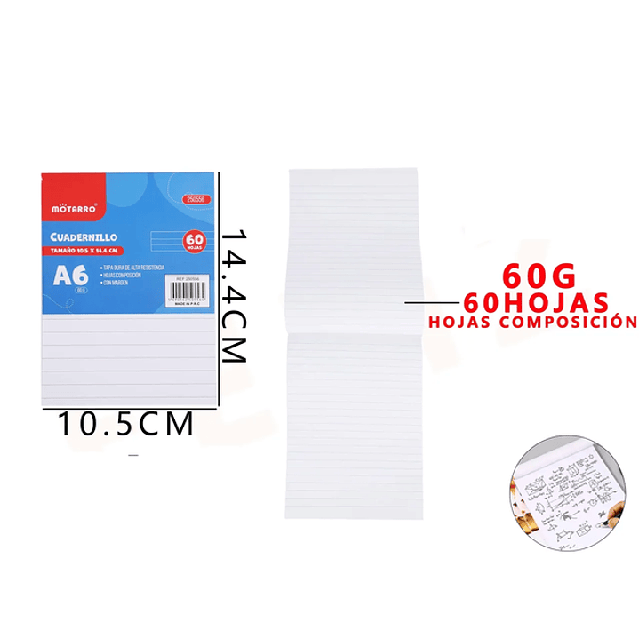 Cuadernillo de composición 14.4*10.4cm 1