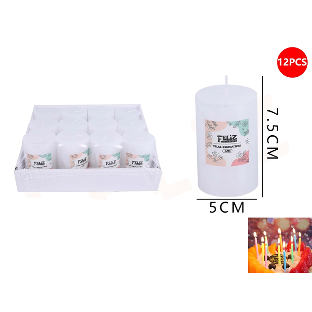 Velas Decorativas Blanco 5*7.5cm 1