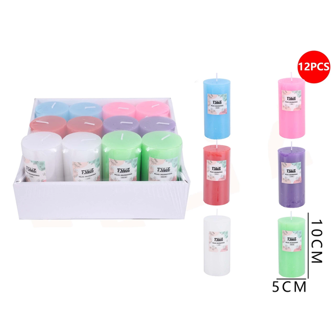 Velas Decorativas 6 colores 5*10cm 1