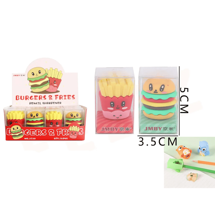 Sacapunta de Burgers Fries 3.5*5Cm 1