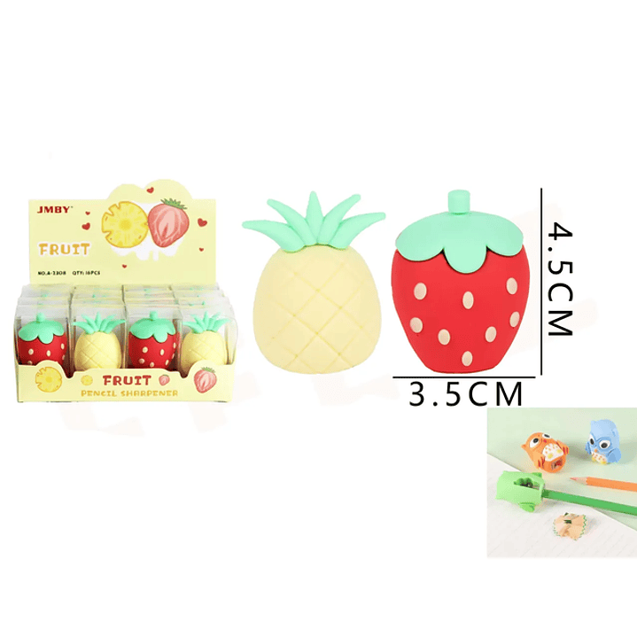 Sacapunta Fruta Cute kawaii 3.5*4.5Cm 1