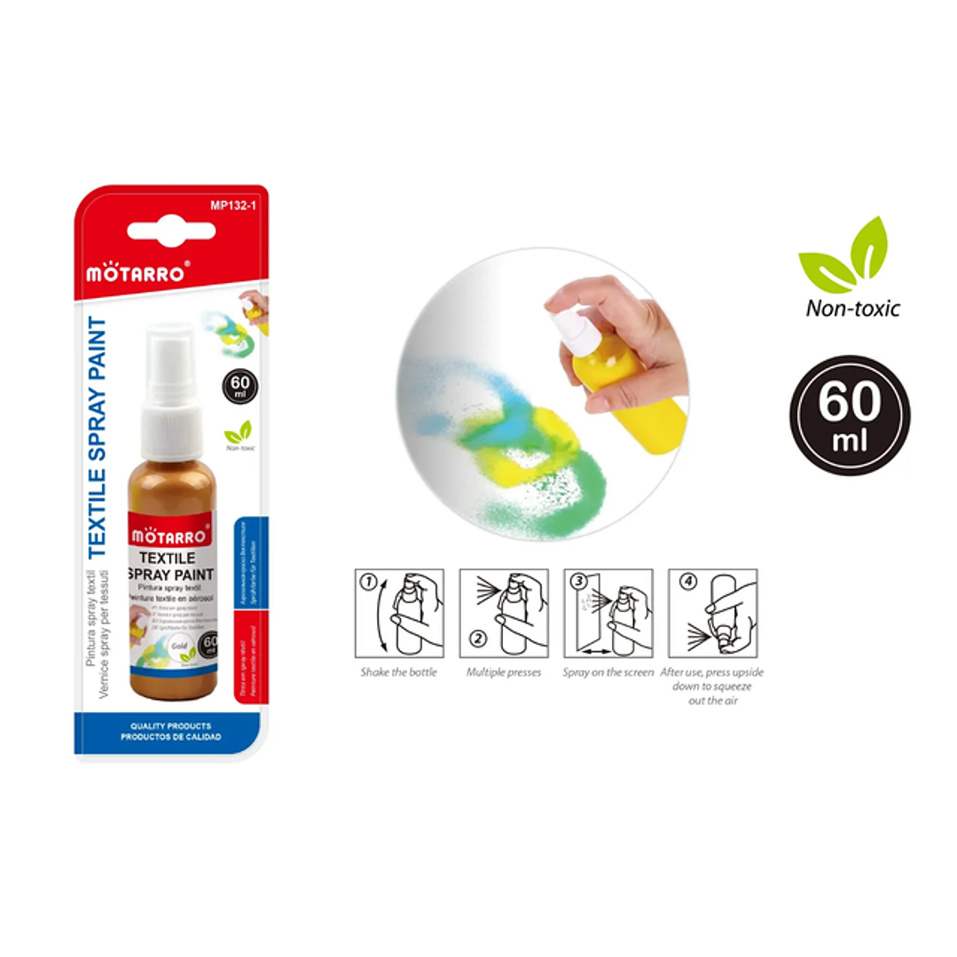 Pintura Textil En Spray Color Cobre 60 Ml 1