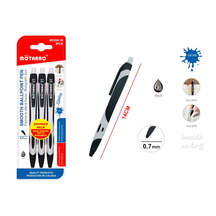 Lápiz Pasta negro smooth 0,7mm 1