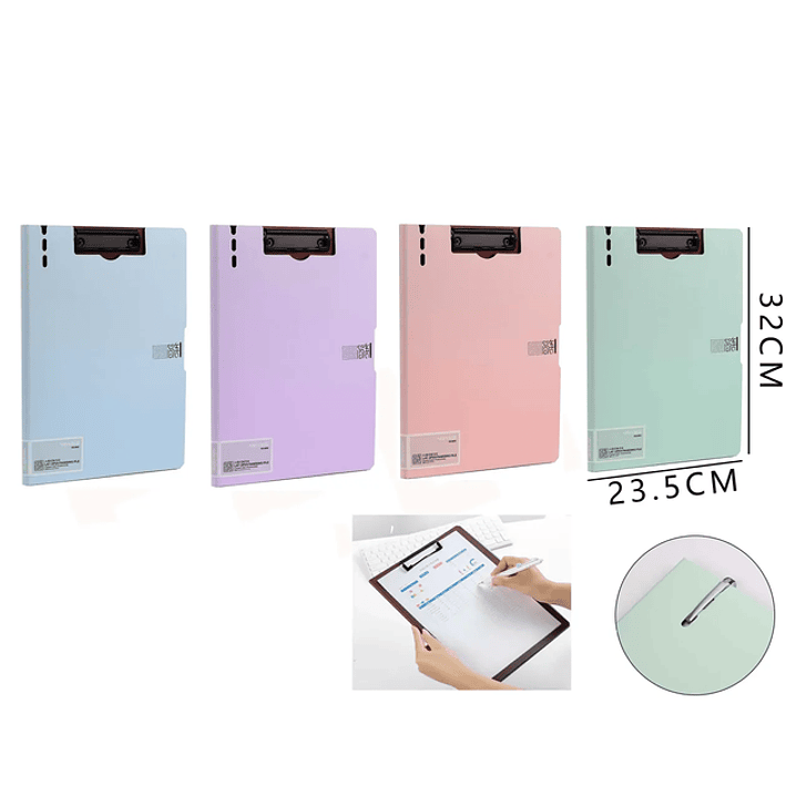 Carpeta Tablero Uso Vertical 23.5x32Cm 1