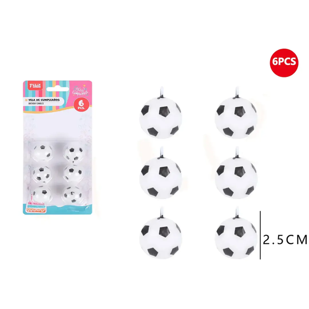 Vela Fútbol 6pcs 1
