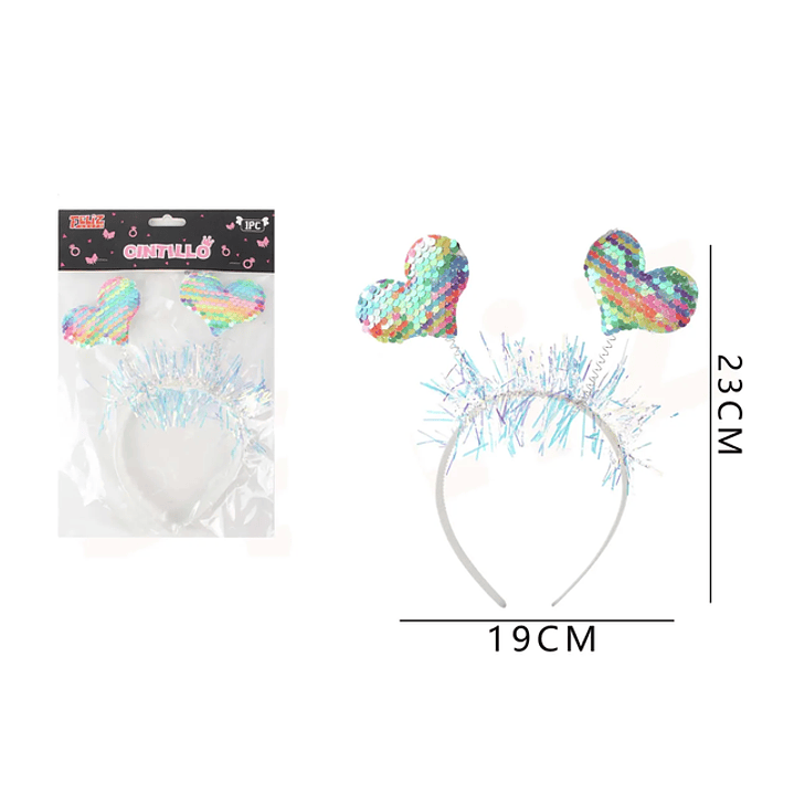 Cintillo Corazón tornasol 1