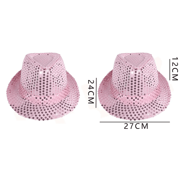 Gorros de Fiesta Lentejuela Rosado 24*27*12cm 1