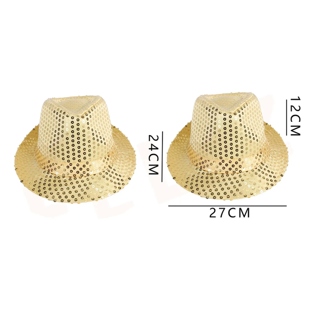 Gorros de Fiesta Lentejuela Dorado 24*27*12cm 1