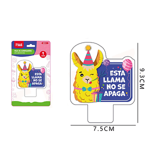 Vela de Cumpleaños Llama no se llama