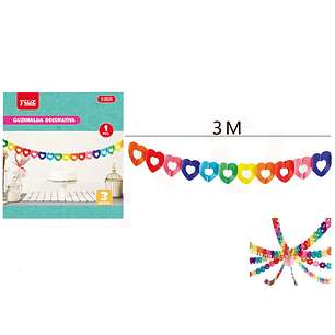 Guirnalda Florcita Multicolor 3m