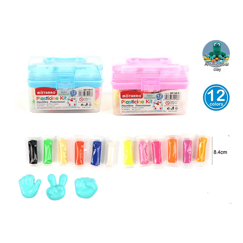 Plasticinas Kit 8.4Cm 12Colores