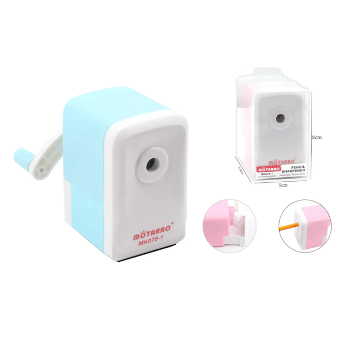 Sacapunta Modelo Rosa Y Azul 8594Cm 1