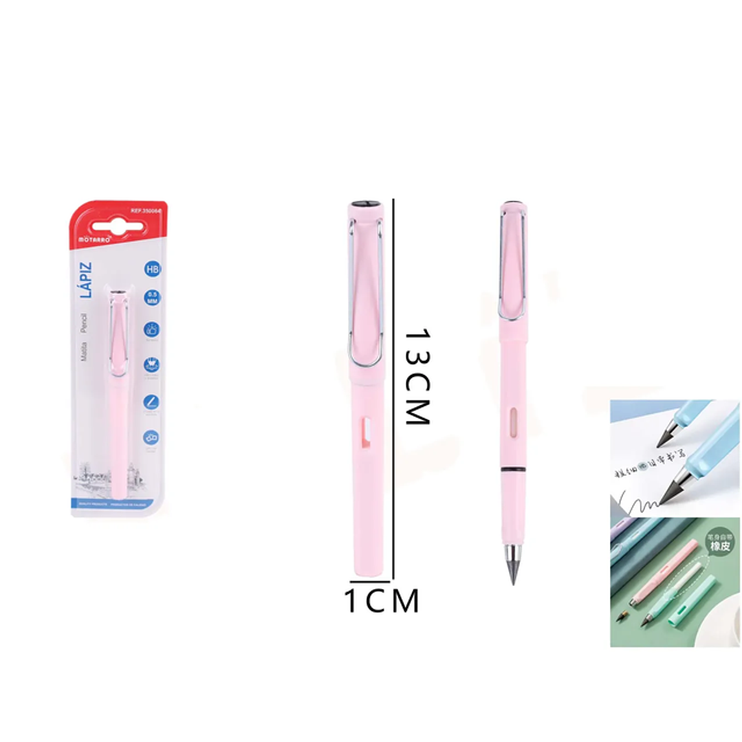 Lapiz Grafito Infinito Rosado 13Cm 1