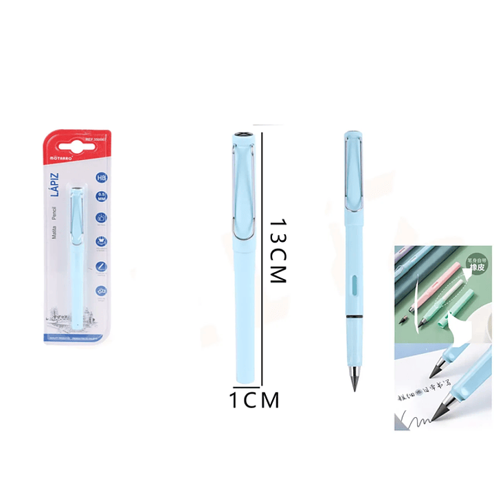 Lapiz Grafito Infinito Azul 13Cm 1