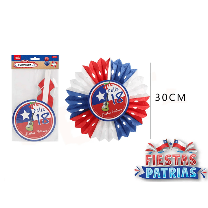 Guirnalda Con Detalle Feliz 18 30Cm 1