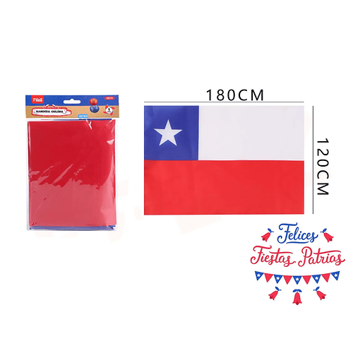 Bandera Chile grande 120x180 cm