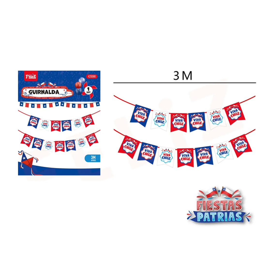 Guirnalda Viva Chile 3M 1 1