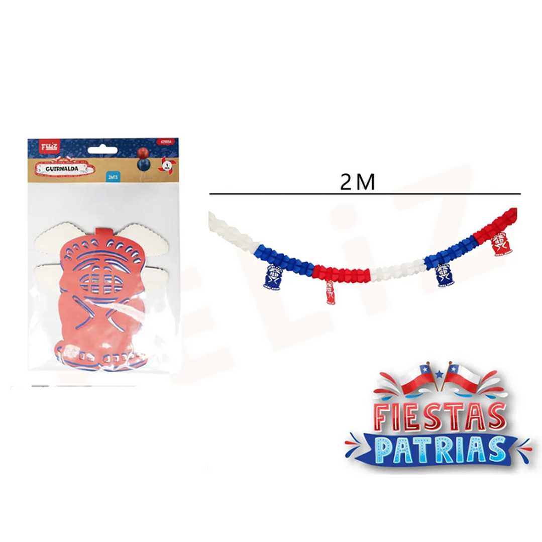Guirnalda Indio Picaro Fiestas Patrias 2M 1