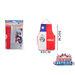Delantal Viva Chile 60X90 Cm
