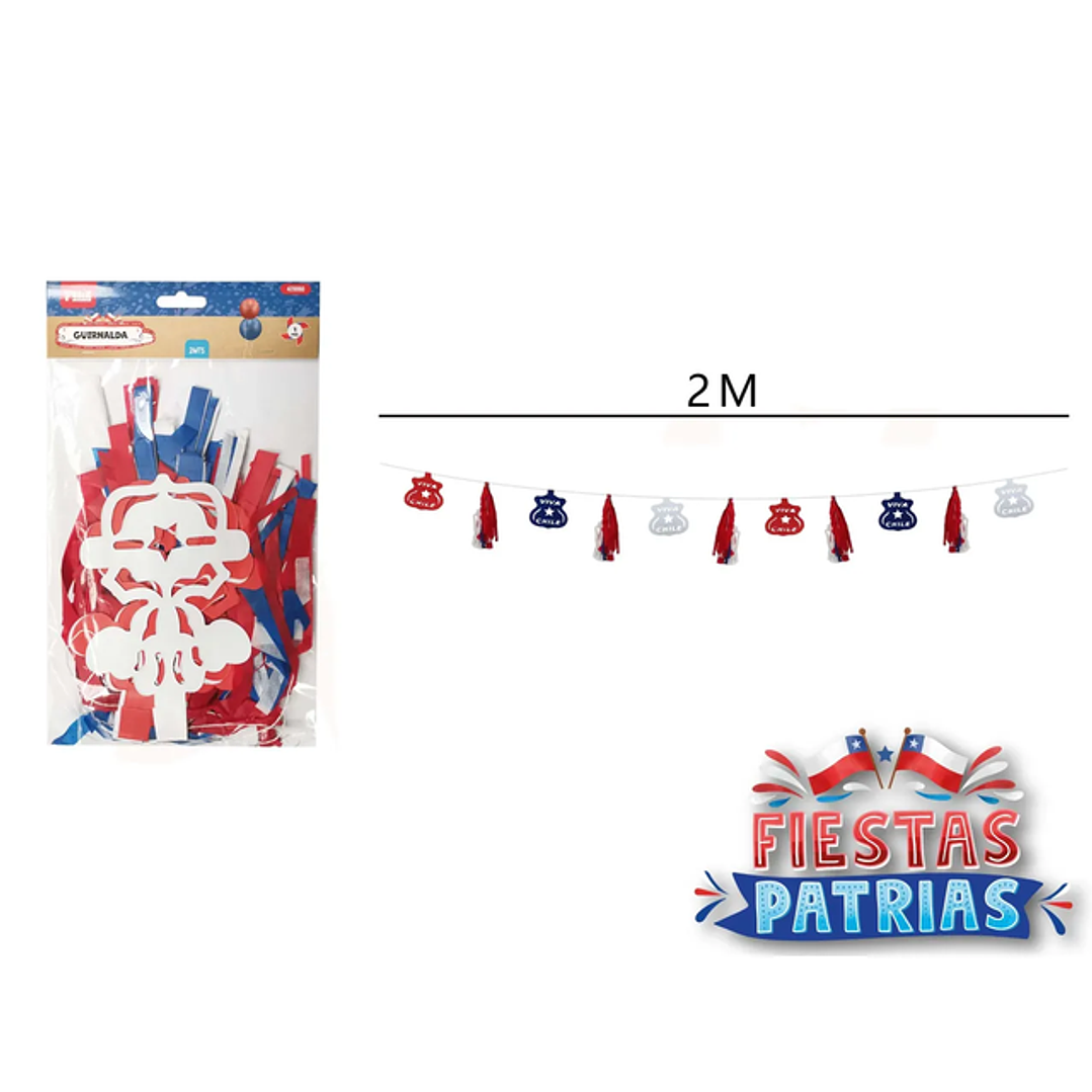Guirnalda Con Detalles Fiestas Patrias 2M 1