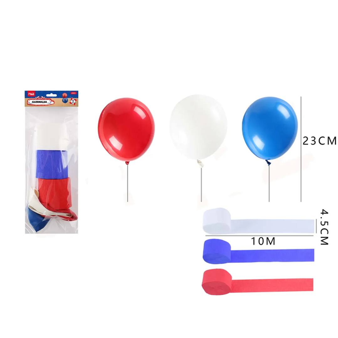 Kit Fiestas Patrias Globos Feston 4510M 1