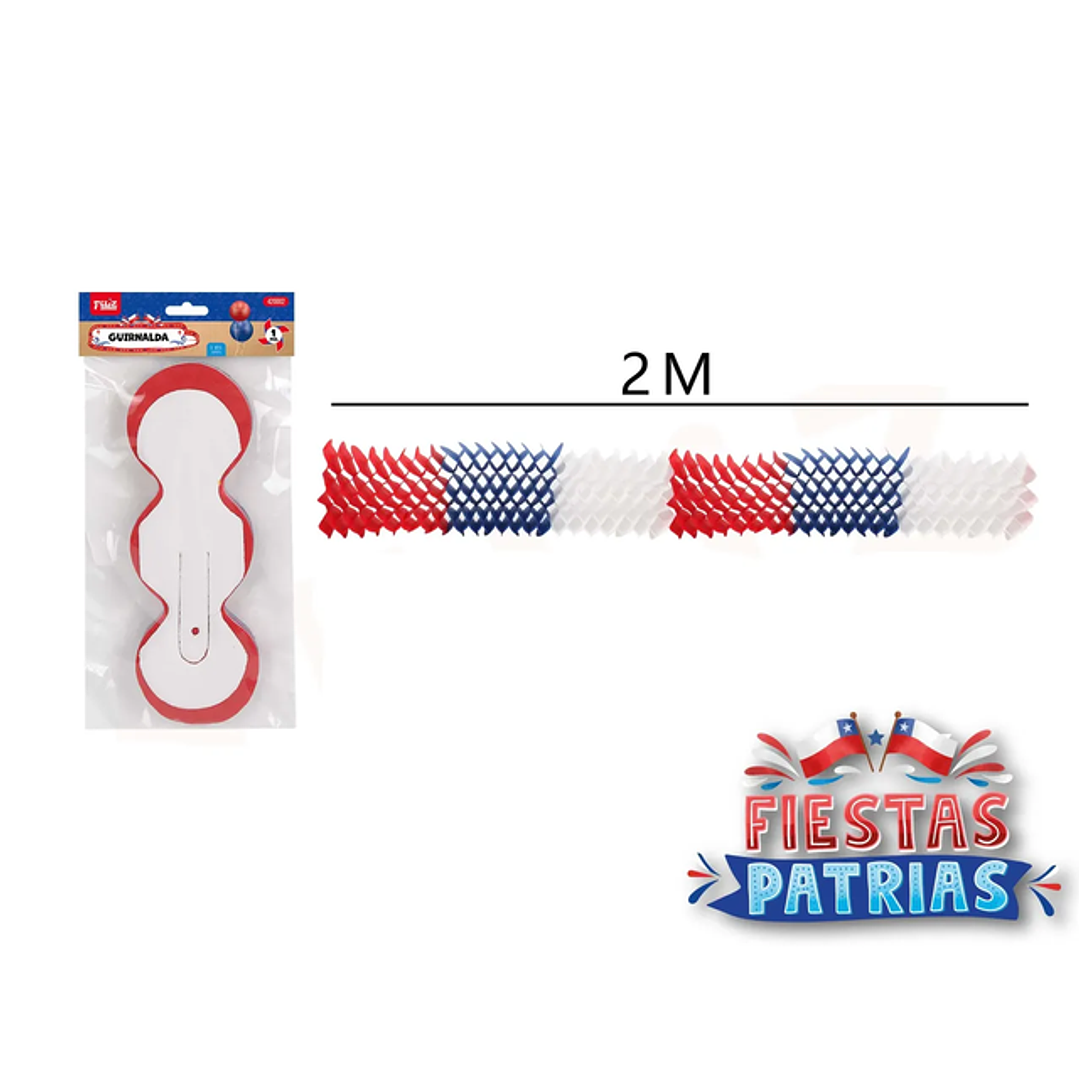 Guirnalda Rombo Acordeon Fiestas Patrias 2M 1