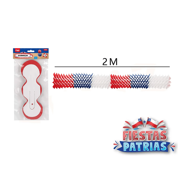Guirnalda Rombo Acordeon Fiestas Patrias 2M 1