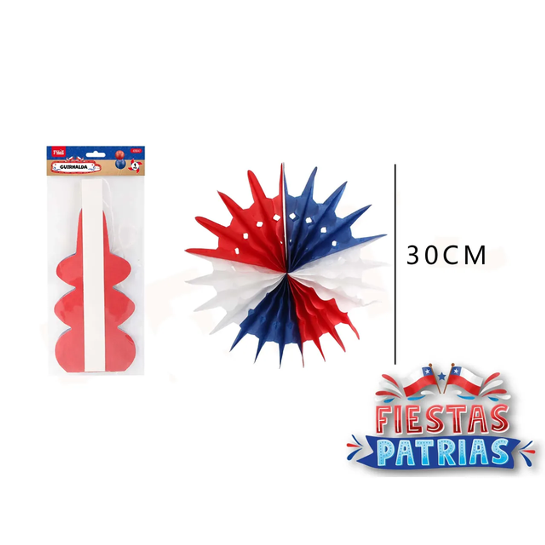 Guirnalda Tipo Sol Fiestas Patrias 30Cm 1