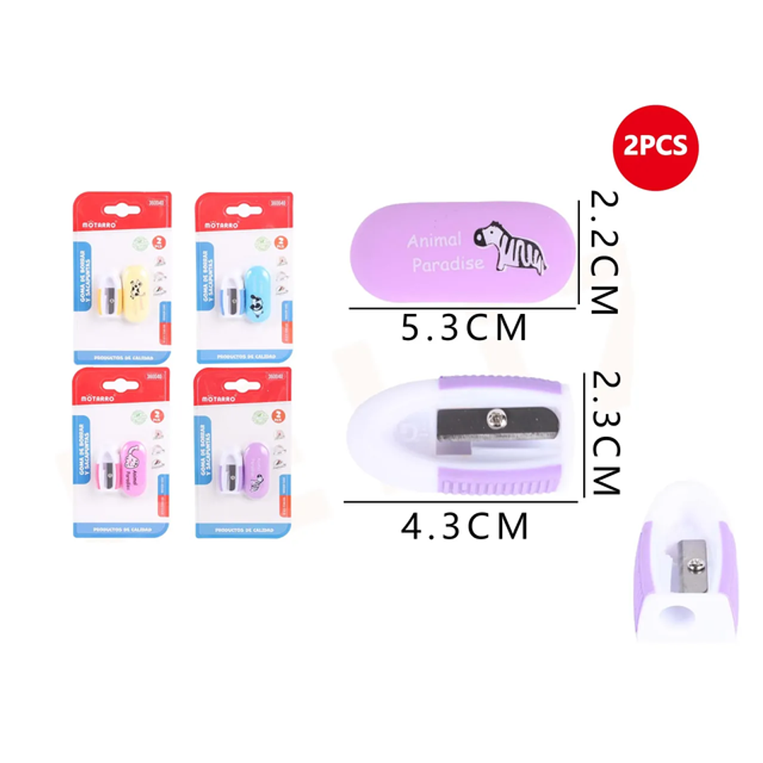 Goma De Borrar Sacapunta Animales 1