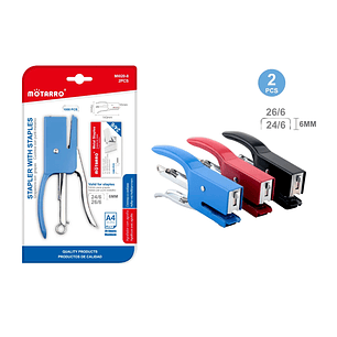 Corchetera con corchetes colores 6mm