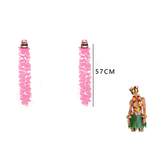 Collar Hawaiano Rosado 57cm