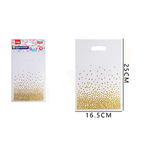 Bolsas De Dulces Puntos Dorados 25165Cm 10Pcs