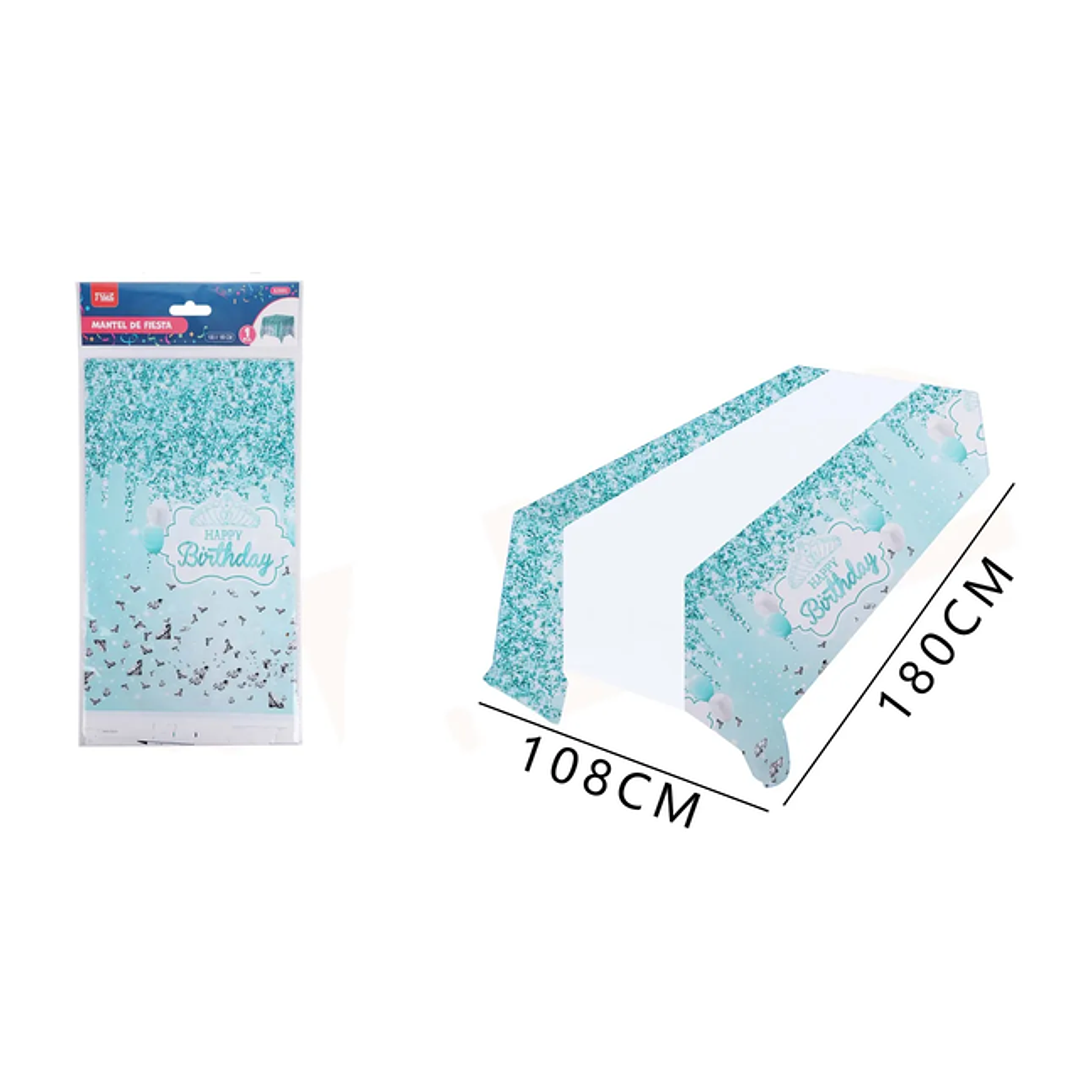 Mantel Frase HB Celeste 180*108cm 1