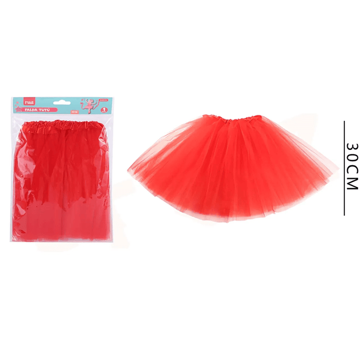 Falda Tutú Roja 30cm 1