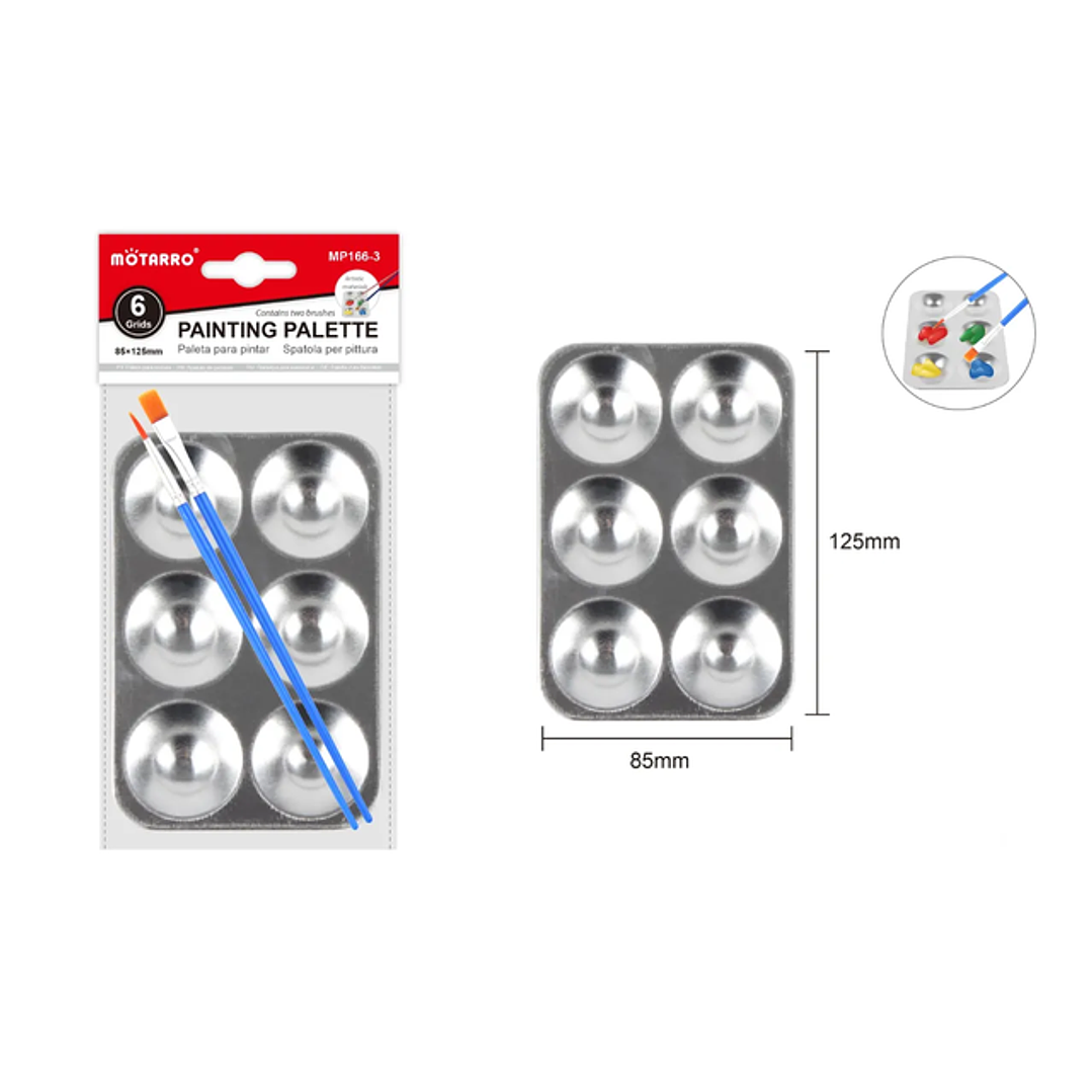 Set Paleta De Pintura 12.5x8.5Cm 1