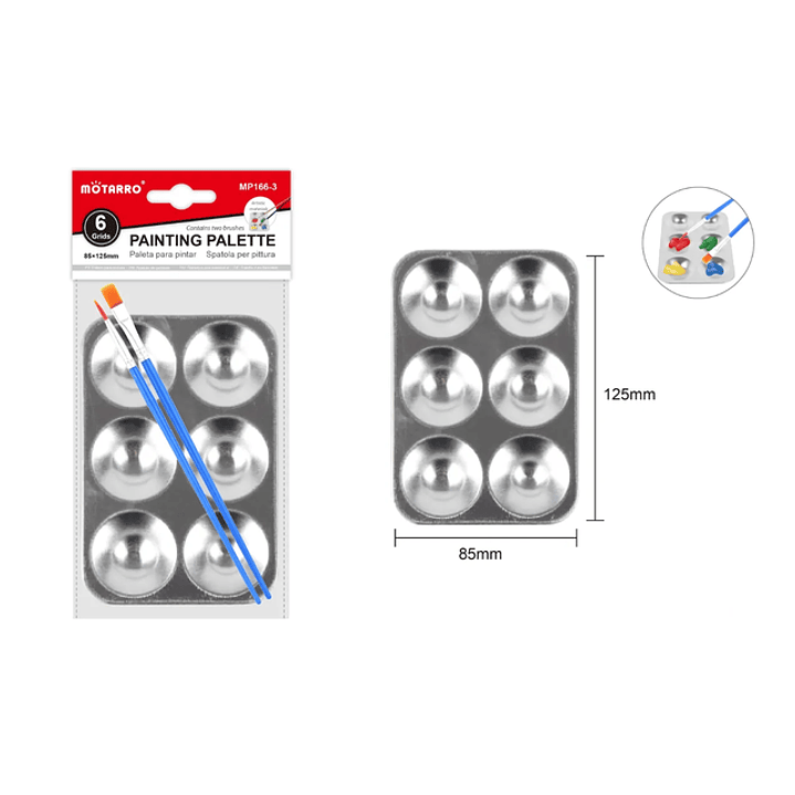 Set Paleta De Pintura 12.5x8.5Cm 1