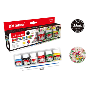 Pintura Acrílica 25Ml 6Pcs
