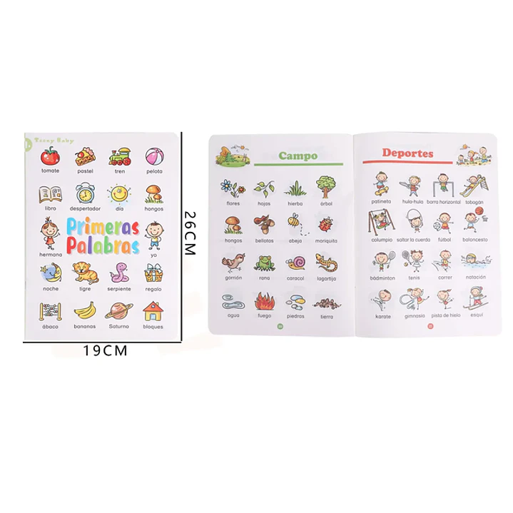 Libro Educativo Primeras Palabras 19x26Cm 1