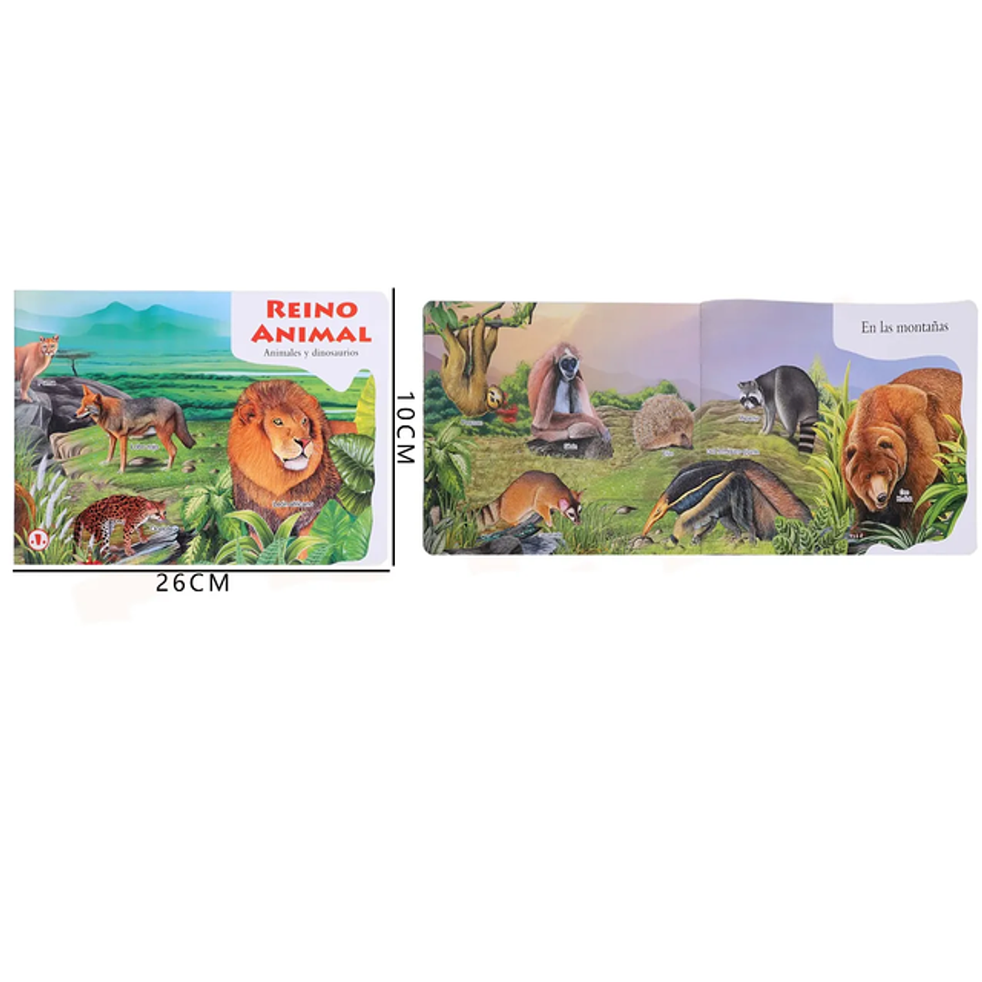 Libro Educativo Reino Animal 26x10Cm 1
