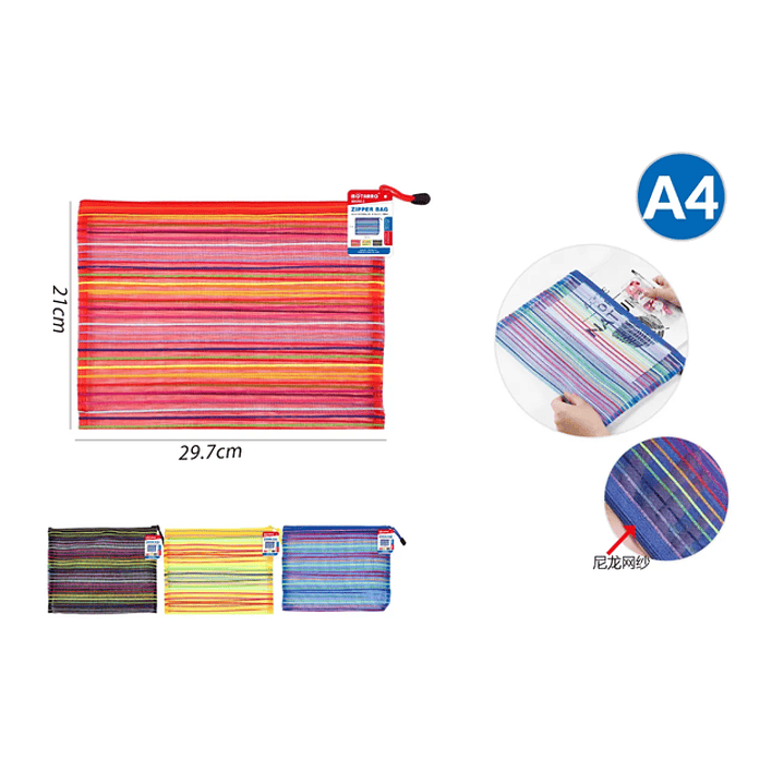 Bolsa De Carpeta Con Cierre 21297Cm A4 1 1