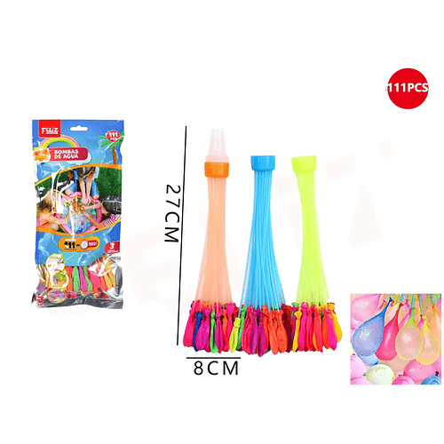 Bombas de Agua Kit 27cm 111pcs