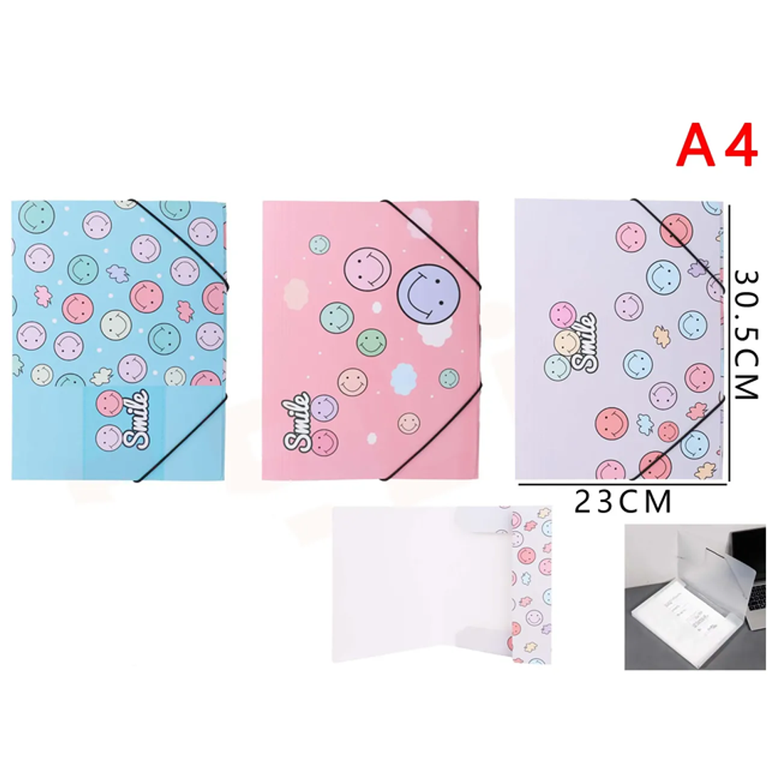 Carpeta con Solapas Smile A4 23*30.5cm A4 1
