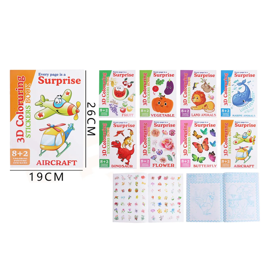 Libros para Pintar Activitidades 19x26cm 1