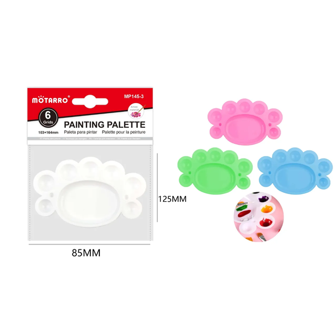 Paleta de Pintura Colores 85x125Mm 1
